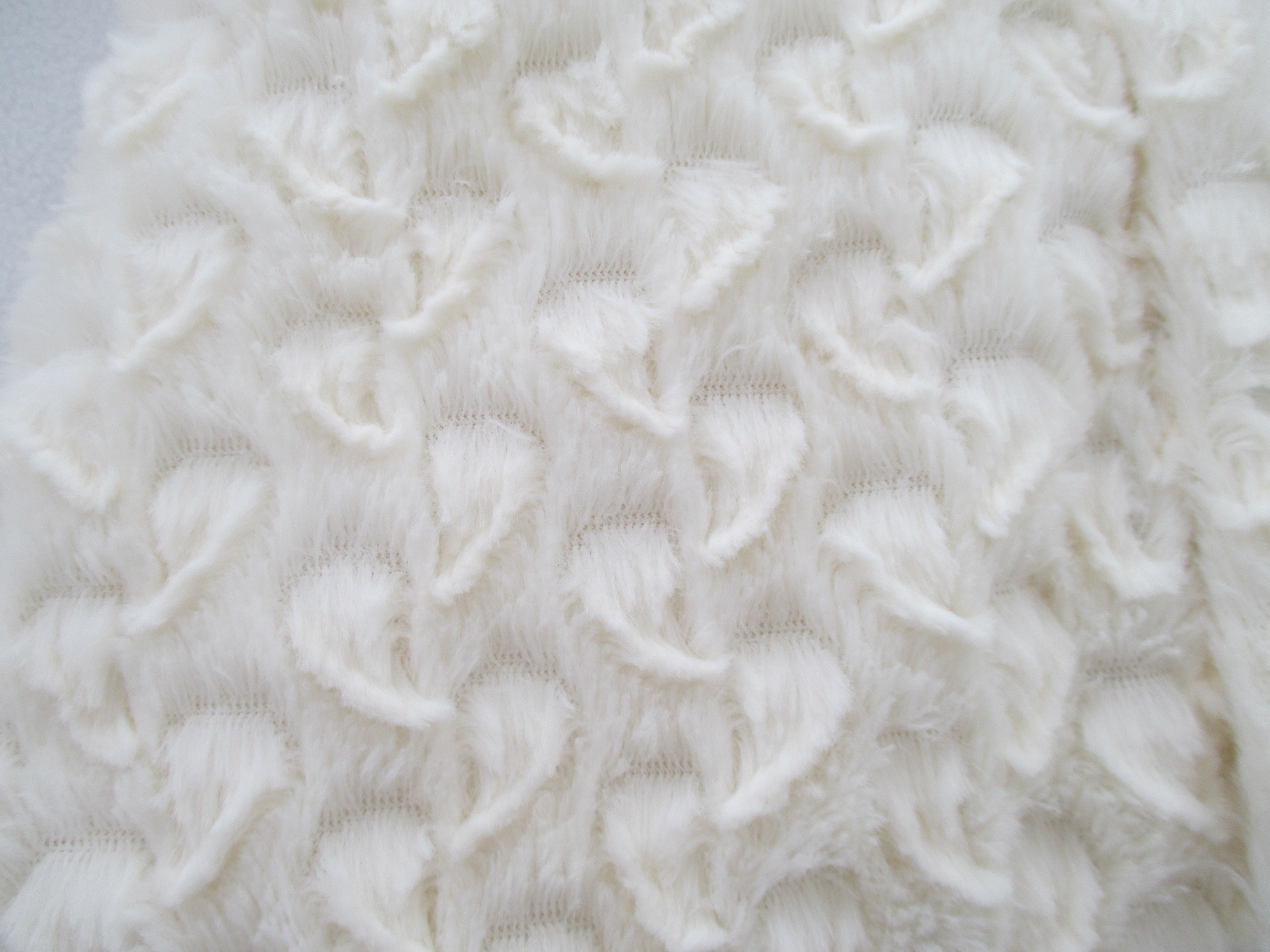 White Baby Girl Coral Fleece Jacket With Lining Plush Brushed Pattern