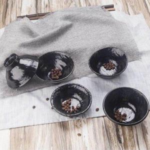 China Dishwasher Safe Black Melamine Soup Bowl With Durable Construction wholesale