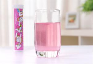 China Gluten Free Vitamin C Effervescent Tablets Healthy Supplement Strawberry Flavor wholesale