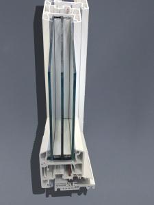 China High Security UPVC Window Profiles Single / Double Glazed Window Profiles wholesale