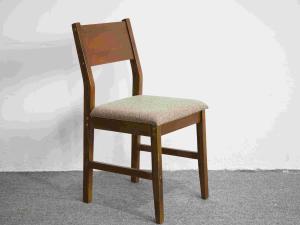 China Walnut Solid Wood Dining Chair With Cushion Sloping Back wholesale