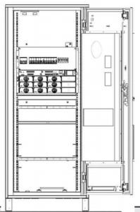 China Ground Mounted Outdoor Telecom Cabinet , 19 Inch Telco Rack 600A Capacity wholesale