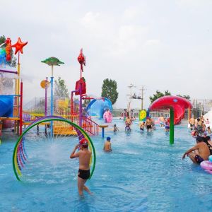 Safe Children Water Amusement Park Equipment With Plastic Foam Colourful