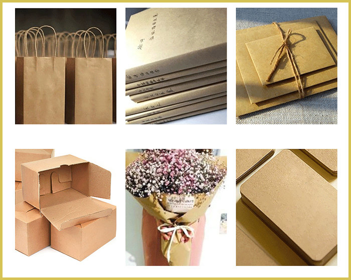160gsm Brown Kraft Testliner Paper For Gift Wrapping 135cm Recycled pulp 