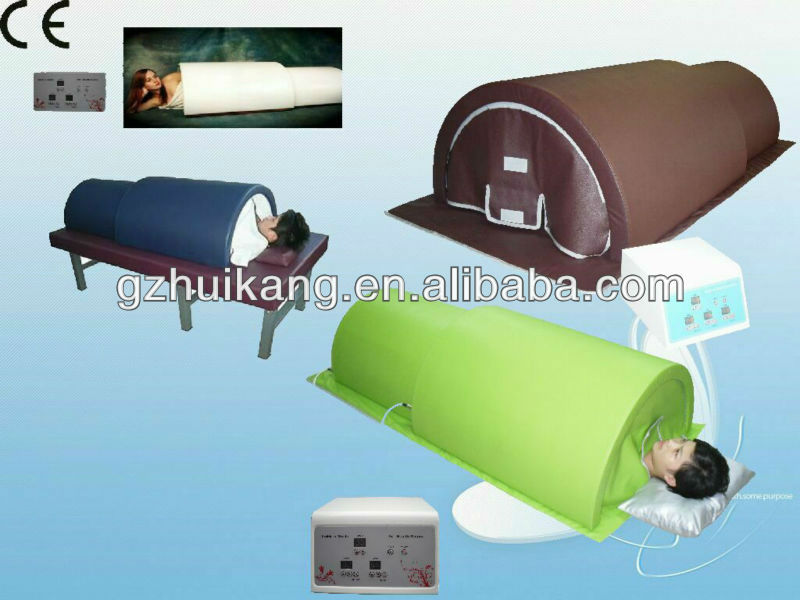 White Far Infrared Sauna Dome Heat Therapy EMF CE Certified
