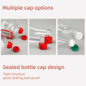 Transparent PET Plastic Condiment Bottles 380ml Plastic Olive Oil Container