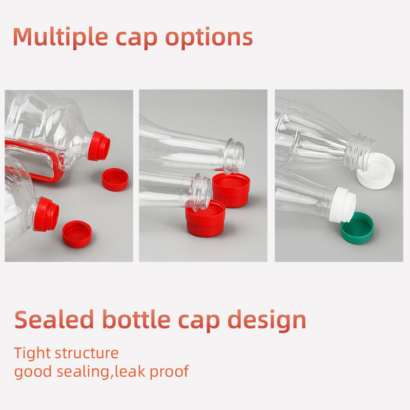 Screw On Lid Plastic Ecooking Oil Bottle Food Grade Seasonings Packaging Customized 1000ml-1800ml