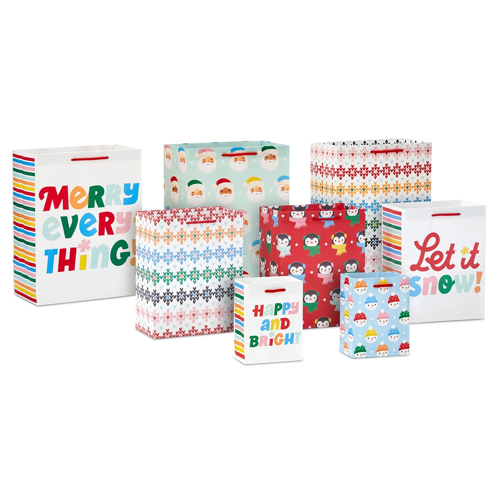 Wenzhou Custom Luxury Merry Christmas Halloween Holiday Theme Hand Length Handle Paper Bag