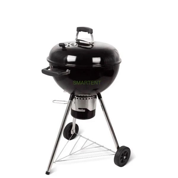 Black Steel Cooking Grate Portable Charcoal Barbeque Grill Custom Outdoor 18 Inch