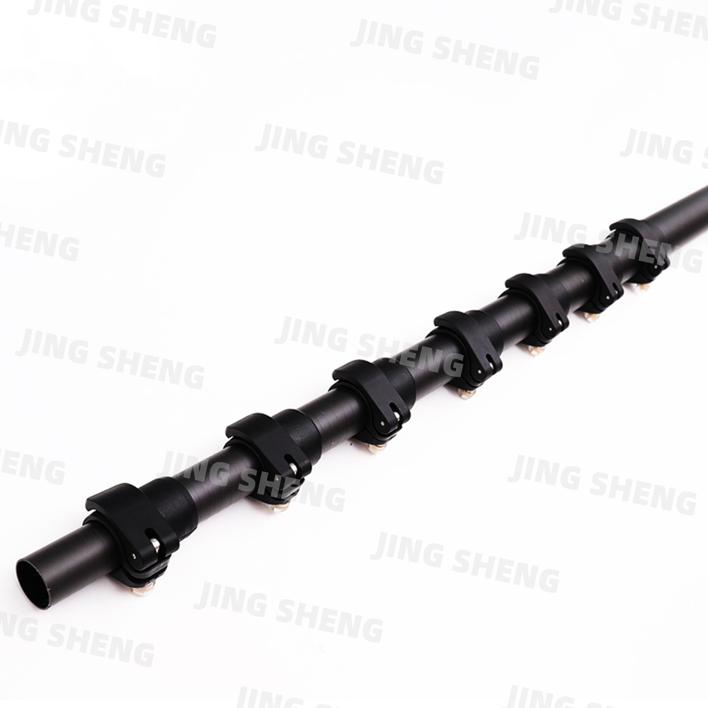 7-50ft V3 Clamp Carbon Fiber Telescopic Pole Fiberglass Reinforced For Surveying