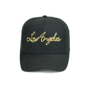 China Customize Black 6 - Panel Flat Embroidery Logo Sports Baseball Caps wholesale