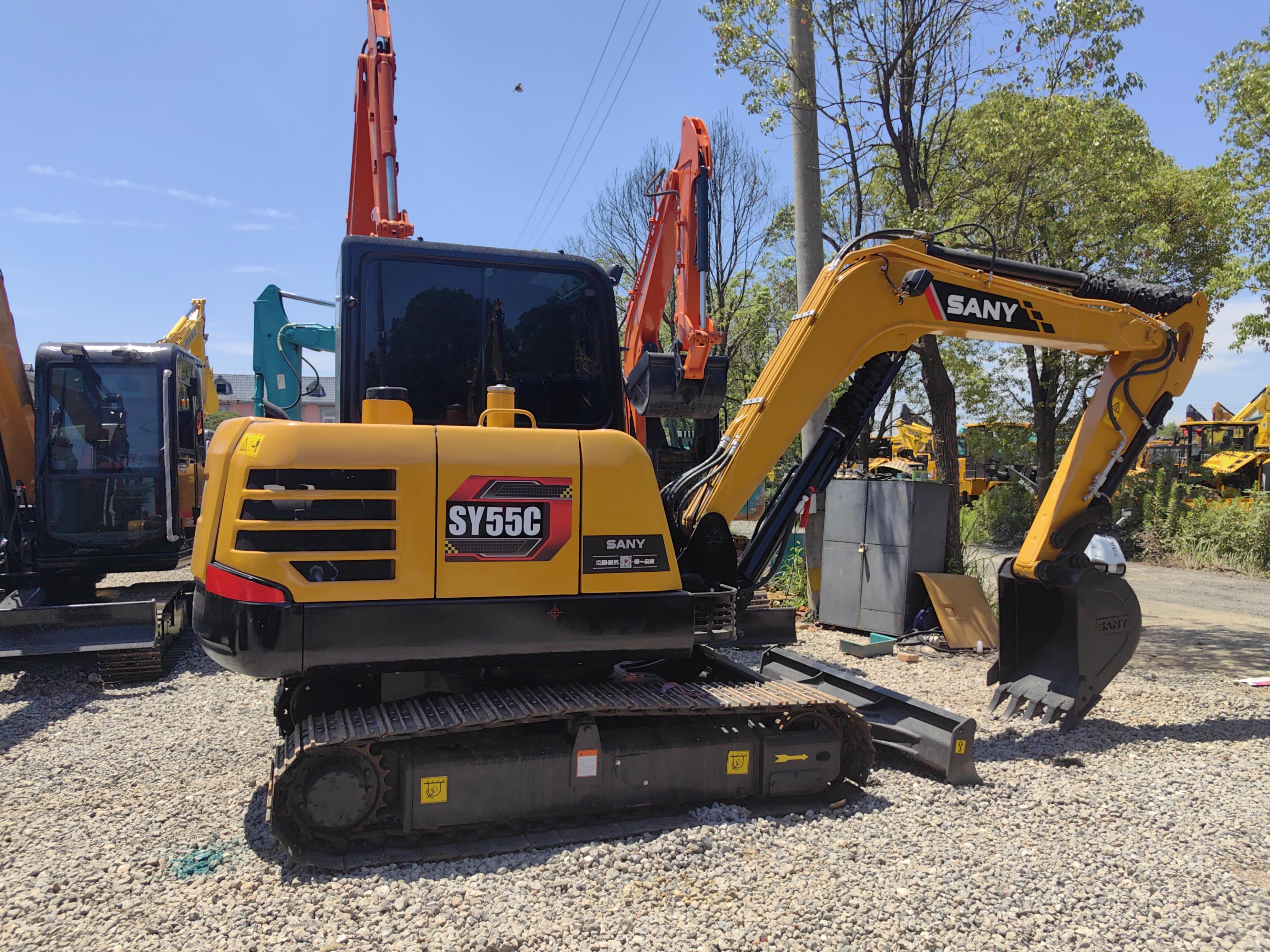 Good Quality 5 Ton Used Mini Hydraulic Crawler Excavators SANY SY55C