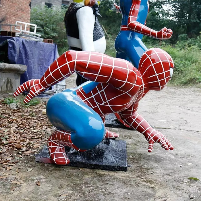 Fiberglass Marvel Spider Man Statue Life Size Spiderman Statue
