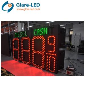 China Gas Station Sign Led Petrol Digital Display 1550mmx2914mmx130mm Long Lifespan wholesale