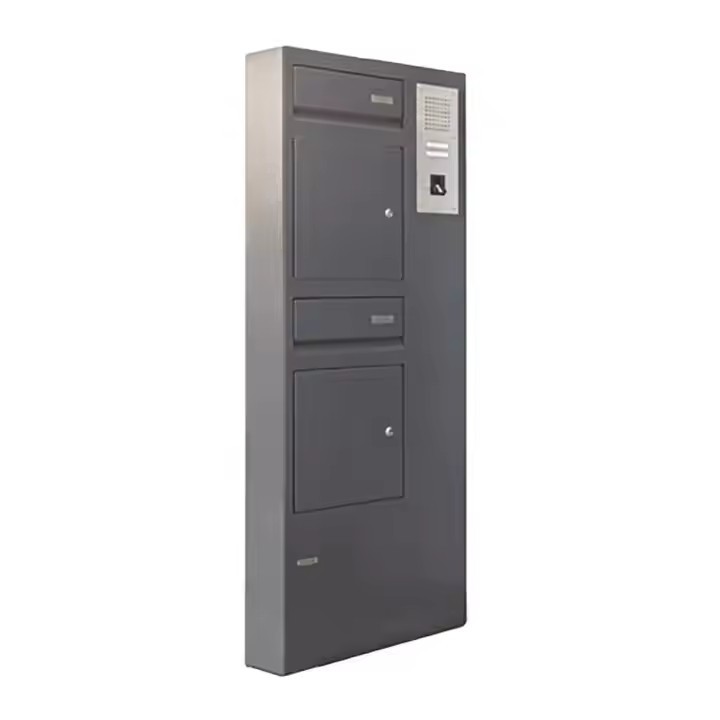Waterproof Post Mail Enclosure Metal Letter Box Powder-Coated Wall Mount Letter Box Mailbox