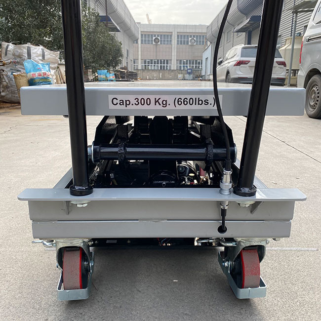 Mini Portable 800Kg Payload Capacity Platform 39.76in * 20.47in Hydraulic Scissor Lift Tables Max Height 55.51in