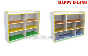 China Kids School Furniture Melamine Board Storage Cabinet For Kindergarten Kids wholesale
