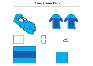 China Non Surgical Sterile Caesarean Drape 45gsm Class I EOS Reusable wholesale