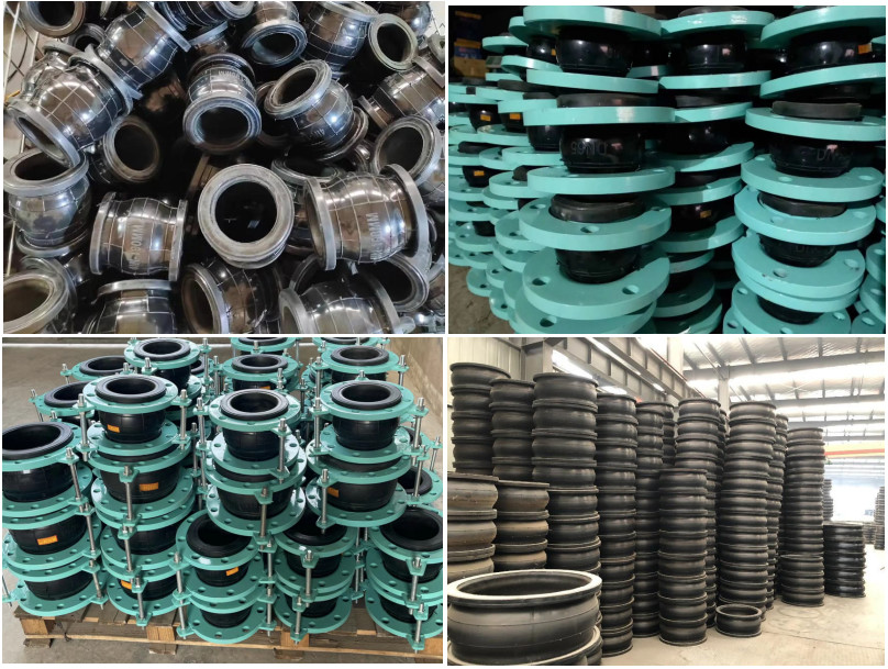 Epdm Flexible Pn16 Flange Rubber Bellows Expansion Joints single ball Pipe Connector