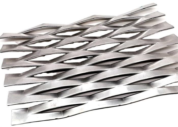 Mesh Size 100mm Gray Expanded Plate Mesh Metal Sheet