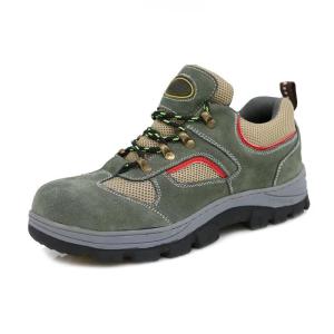 China S3 Industrial Safety Shoes Green Mens ESD Steel Toe Shoes wholesale