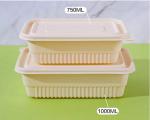 Takeout Fast Food Biodegradable Container Environmentally Friendly Bowls With