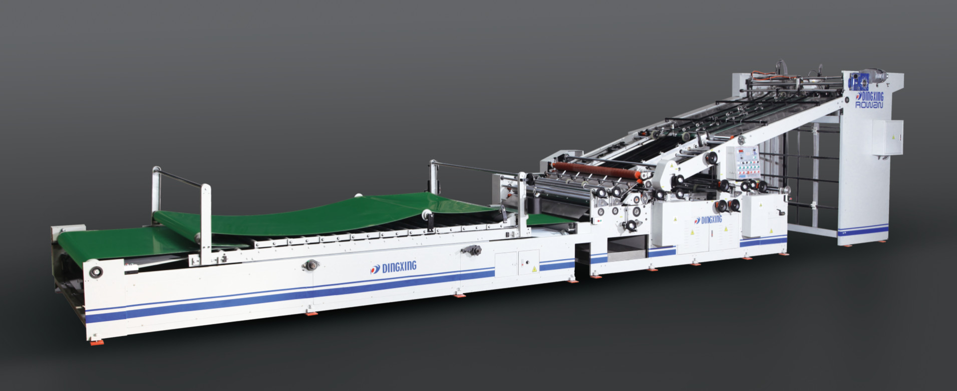 Single Three Layers Automatic Flute Laminator Middle Speed DF-1650EL