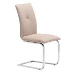 Washable 60cm 44cm High Back Leather Dining Chairs