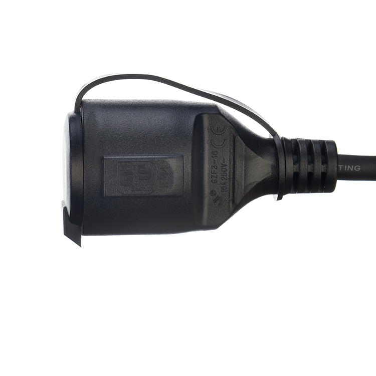 Outdoor Extension Cord Euro 16A/250V Straight 3 Pin Plug Heavy Duty with 2 Pole Waterproof Socket H07RN-F 3X1.5MM2