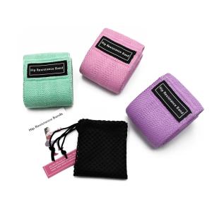 China 4mm Thick 18lbs Workout Fabric Resistance Bands Cotton Antitear wholesale