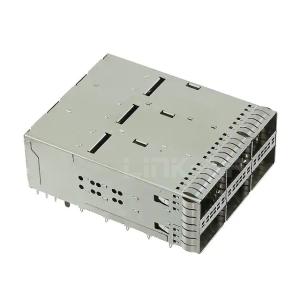 China 2227671-1 ZQSFP+ Cage 2x3 Port With Integrated Connector 28 Gb/s wholesale