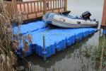 Plastic floating pontoon for jet ski