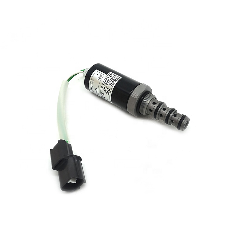 Factory Supply SK120-5 SK200-5 Excavator Hydraulic Pump Solenoid Valve SKX5P-17-212 KDRDE5K-20/30C12A-111 -101