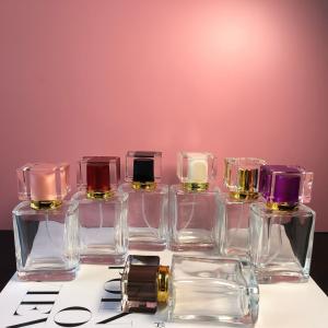 China Square Transparent Perfume Spray Bottle Glass 30ml 50ML 500pcs wholesale