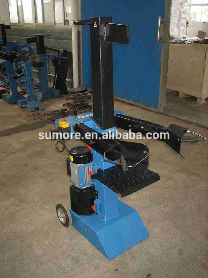 cheap 4 ton horizontal hydraulic electric screw log splitter with CE GS TUV