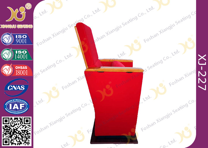 Two Pieces Type Back Rest Theater Seating Chairs With Full Upholstered Cover Leg