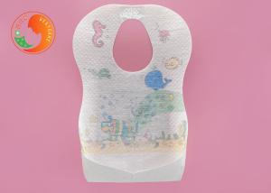 China Food Grade Disposable Baby Bibs Picnic Organic Cotton Mess Free Food Catcher Bibs wholesale