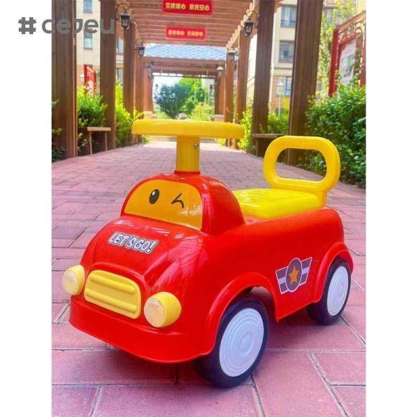 CJ-SL-608 Wholesale Factory Electric 4-Wheel Roller Scooter Plastic Toy Cars for Kids to Drive Baby Swing Car Ride on Toys