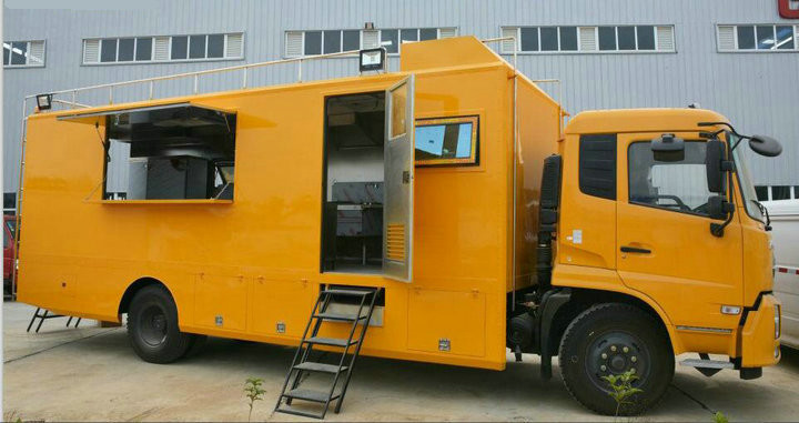 King Run Mobile Kitchen Truck For Outdoor Engineering Project Camping Dining