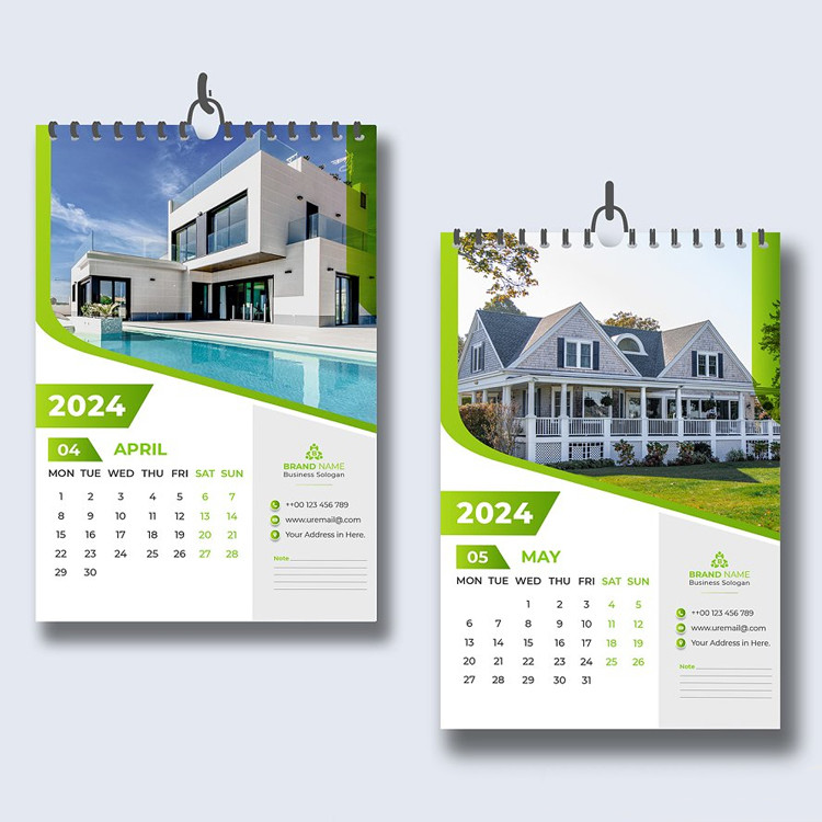 365 Days Desk Wall Calendar Customized OEM Art Paper Printing Calendar