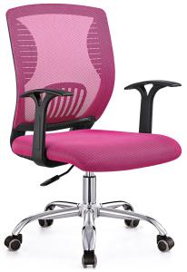 China Professional Pink Comfortable Computer Chair , Ergonomic Padded Desk Chair wholesale