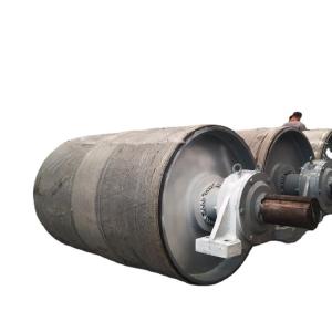 China 160mm Rubber Lagging Conveyor Drive Pulley For Mining wholesale