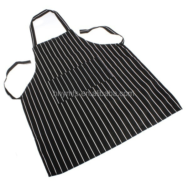 Amazon Hot Sale Custom Durable Washed Chef Long Bib Apron With Pockets