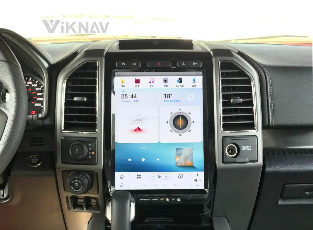 13 Inch Screen Car radio For 2015-2019 Ford F150 128G Navigation GPS Multimedia DVD Player Android Wireless Carplay