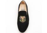 Skull Style Slip On Velvet Loafers , Luxury Mens Leather Loafers Shoes