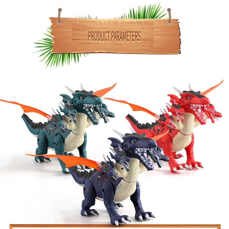 PVC Electric Dinosaur Toy for Children Age Range 0 to 24 Months Sound and Light Effects