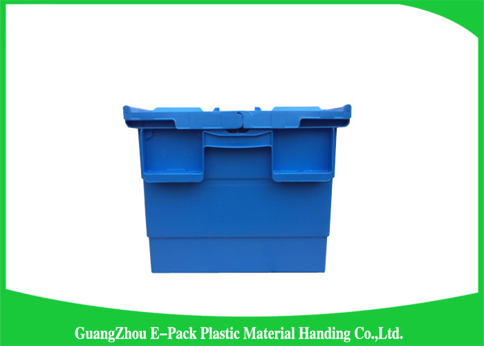 Industrial Storage Plastic Attached Lid Containers For Transportation And Logistics