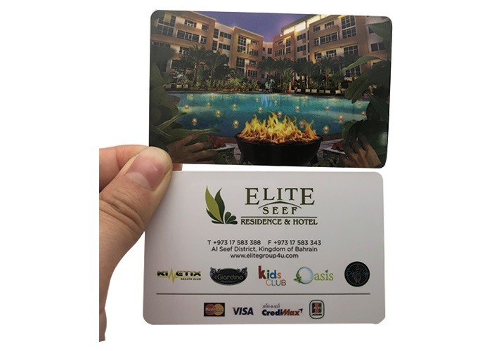 High Frequency Serial Number Barcode RFID Smart Card 13.56mhz 0.86mm