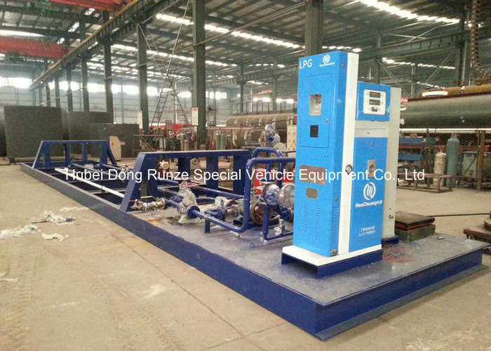50000L LPG Gas Tank Skid Mounted , Propane Gas Tank For Mobile Gas Refilling