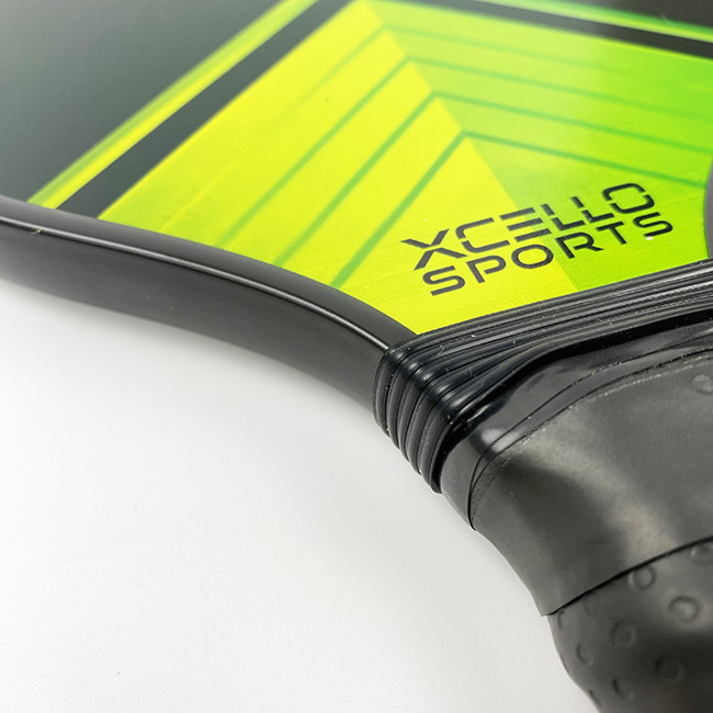 Green Wood Material Custom Pickleball Paddle Beach Padel Racket